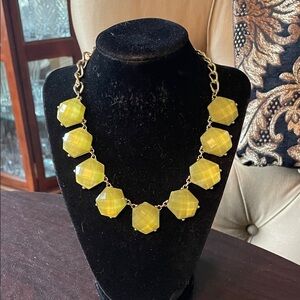 #157 - LIVE SHOW - Green Faceted Statement Necklace